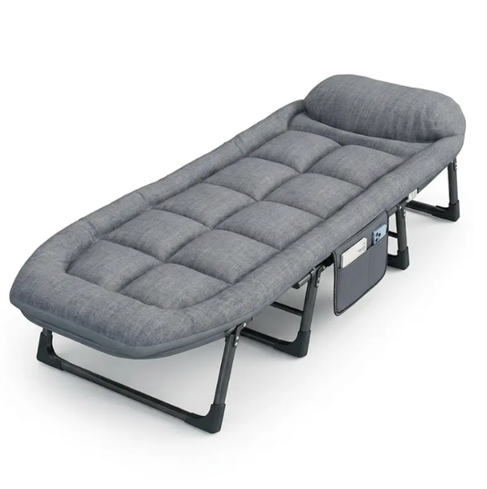 6-Position Adjustable Folding Bed – Portable & Comfortable